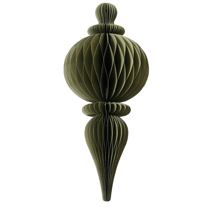 Kaemingk Green Paper Ornament Magnet Closure (Dia34cm X H.80cm)