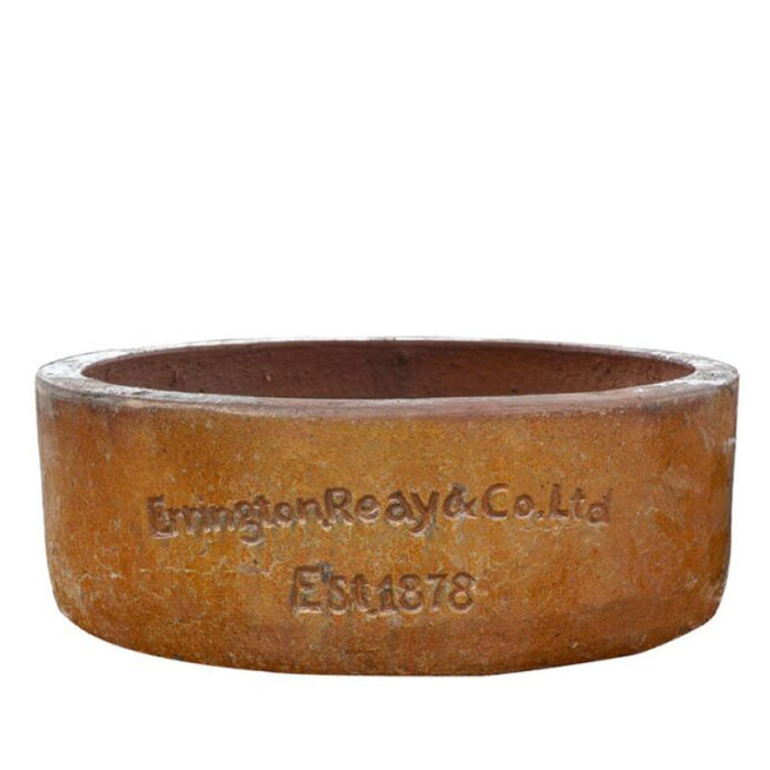 ERRINGTON REAY Low Round Planter Old Leather S1