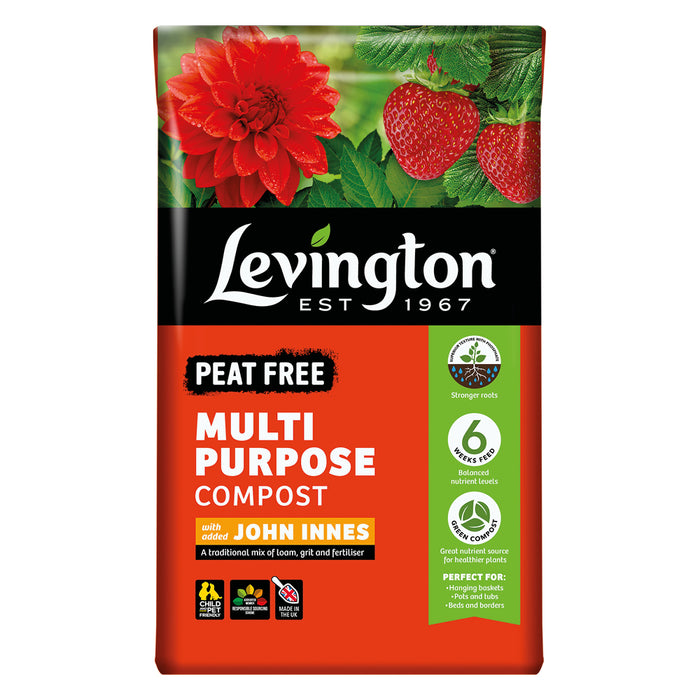 Levington Peat Free Multi Purpose Compost With John Innes 50Ltr