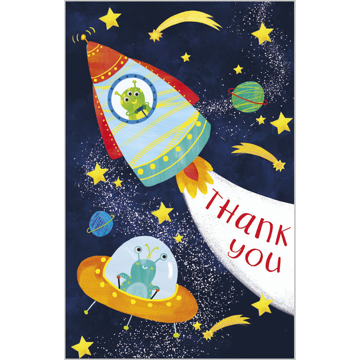 ABA Notelets - Thank You Spaceship & Robots