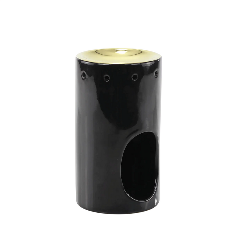 Ashleigh & Burwood A&B Ceramic Oil Burner Tower: Black & Gold