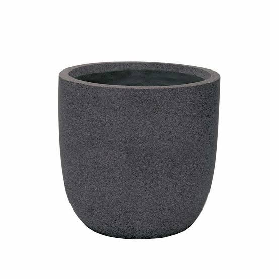 Apta Granito Black Egg Pot 39Cm