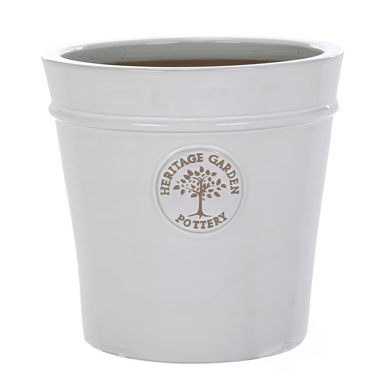 Woodlodge 27cm White Heritage Pot