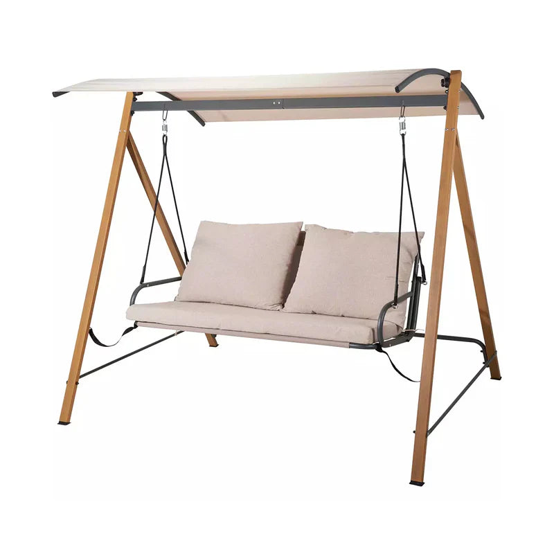 Koopman 2-Seater Swinging Chair Beige