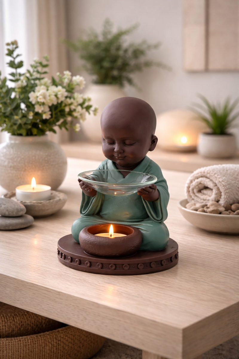 Sifcon 12X17 Jade Buddha Wax Burner