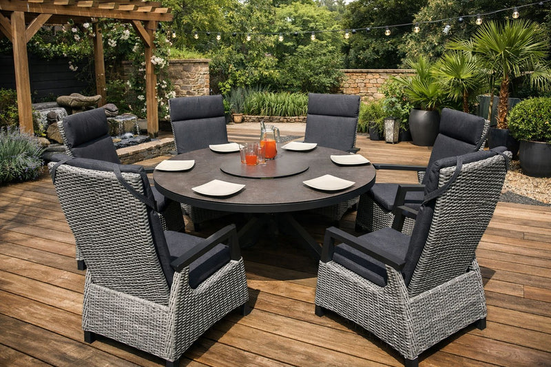 Wellesbourne Amelia 6 Seater Reclining Dining Set