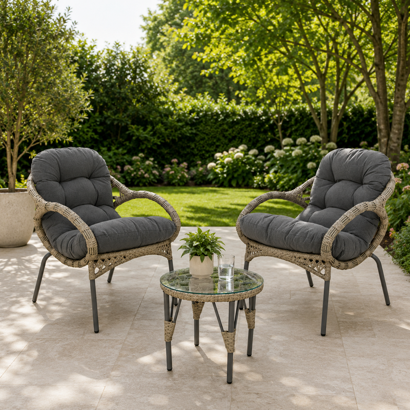 Kaemingk Castel Wicker Outdoor Set - EX DISPLAY