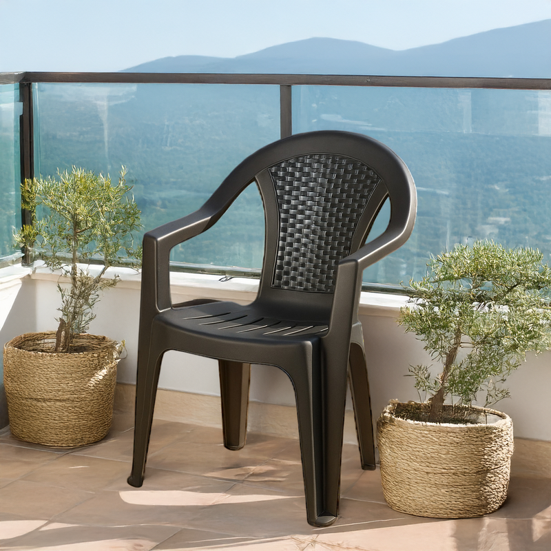 Koopman Ischia PP Stacking Black Matt Chair