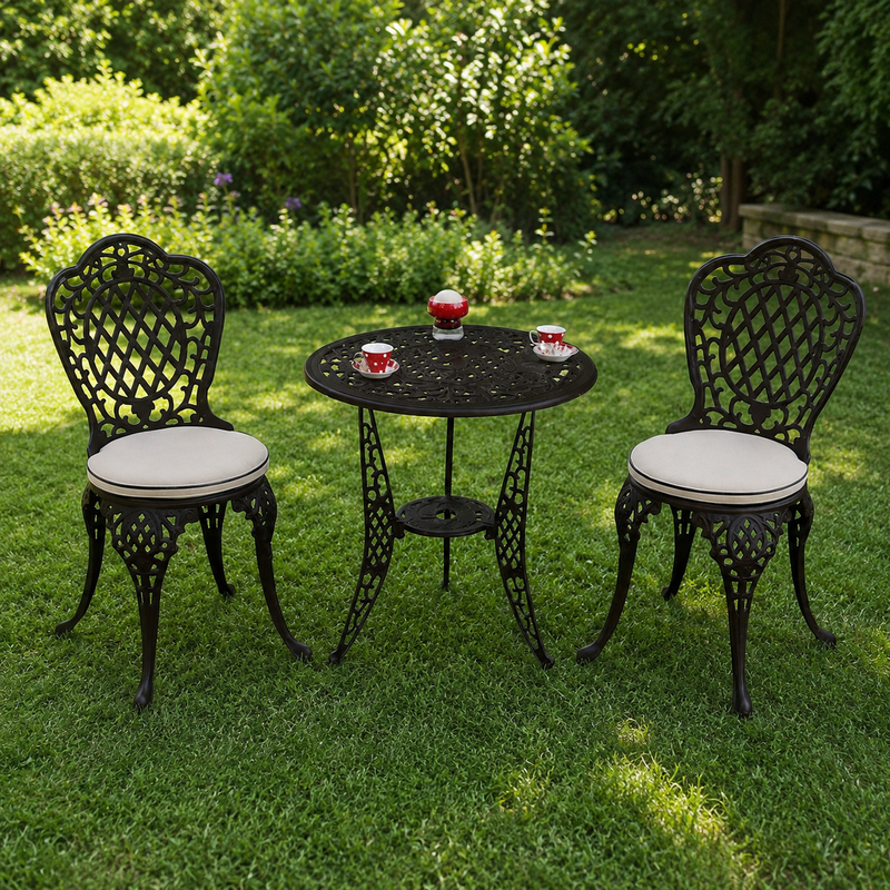Mercer Ballygowan Bistro Set (H'Bronze/Cream)