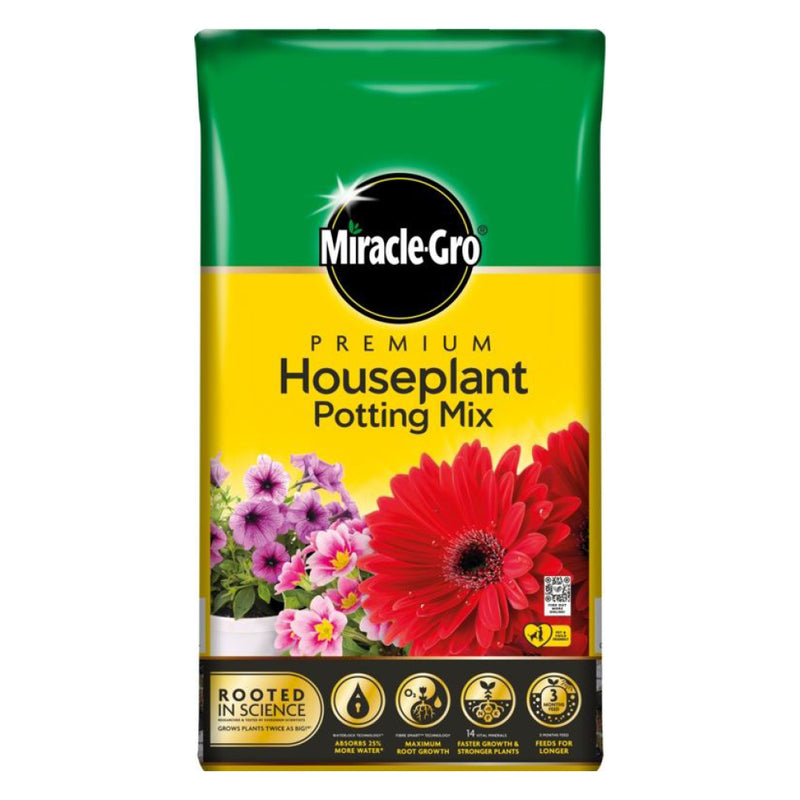 Miracle-Gro Houseplant Potting Mix Peat Free 10Ltr