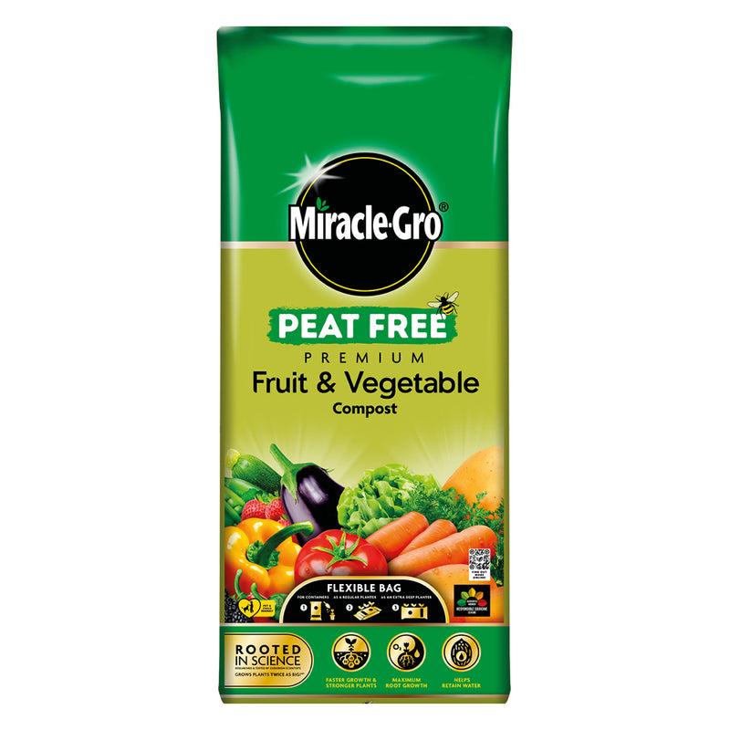 Miracle Gro Organic Fruit & Veg Peat-Free Compost 40ltr
