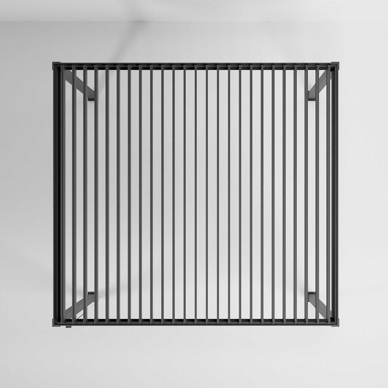 NOVA Titan Aluminium Pergola in Graphite Grey - 3.6m x 3.0m Free Standing