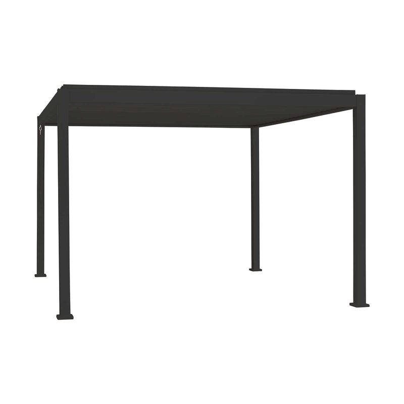 NOVA Titan Aluminium Pergola in Graphite Grey - 3.6m x 3.6m Free Standing