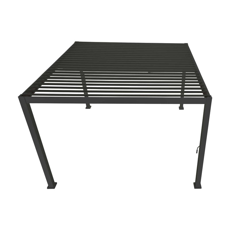 NOVA Titan Aluminium Pergola in Graphite Grey - 3.6m x 3.6m Free Standing
