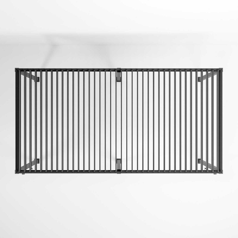 NOVA Titan Aluminium Pergola in Graphite Grey - 6.0m x 3.0m Free Standing