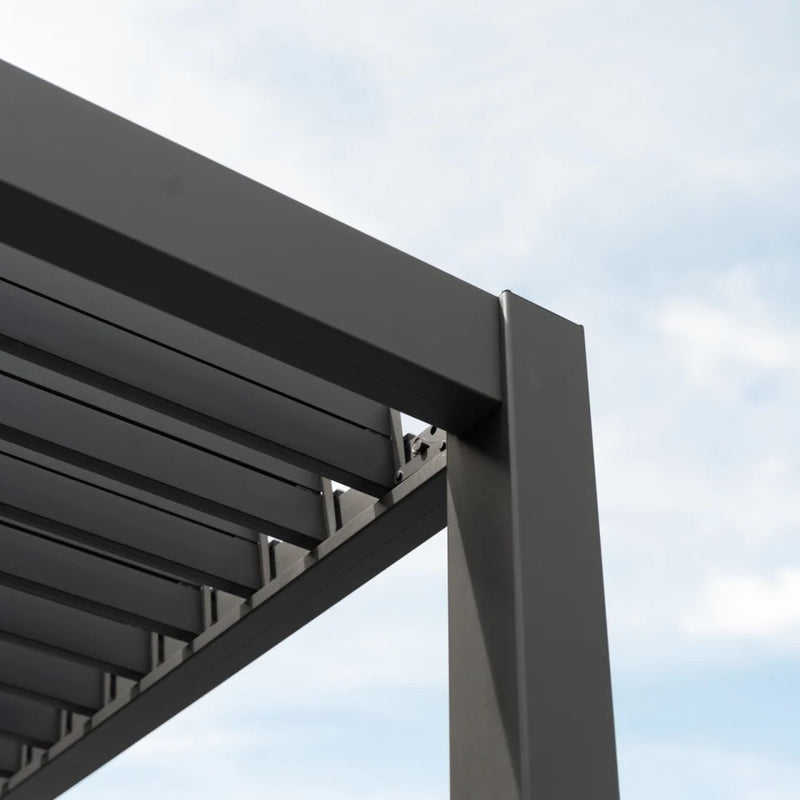 NOVA Titan Aluminium Pergola in Graphite Grey - 5.3m x 3.0m Free Standing