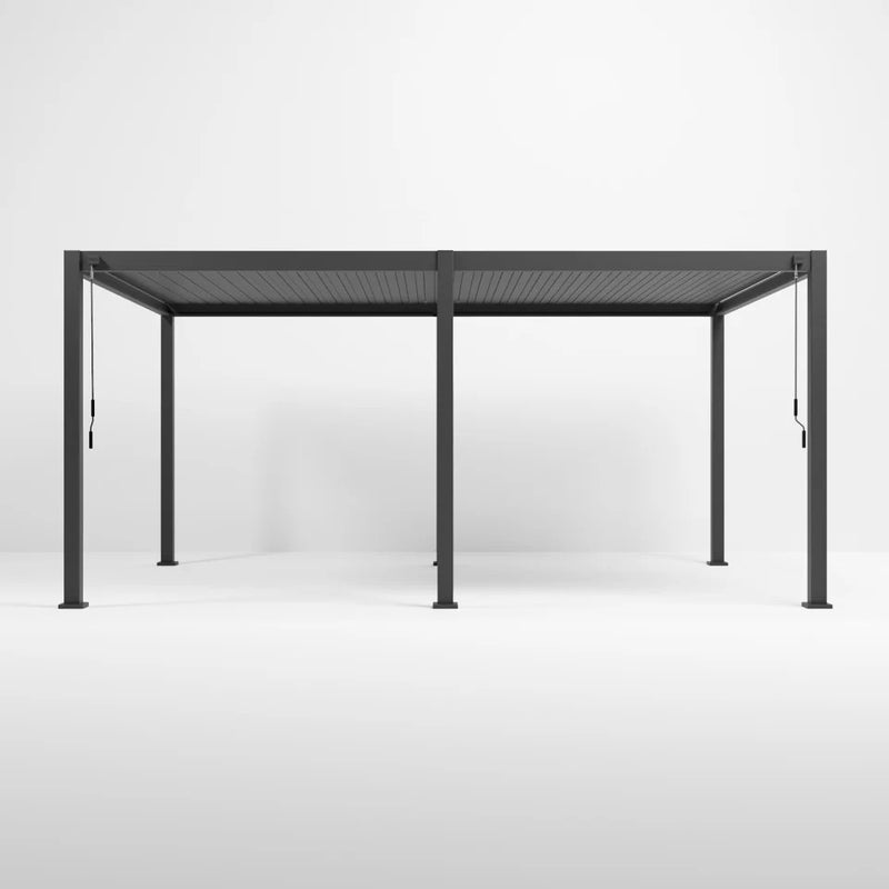 NOVA Titan Aluminium Pergola in Graphite Grey - 5.3m x 3.0m Free Standing