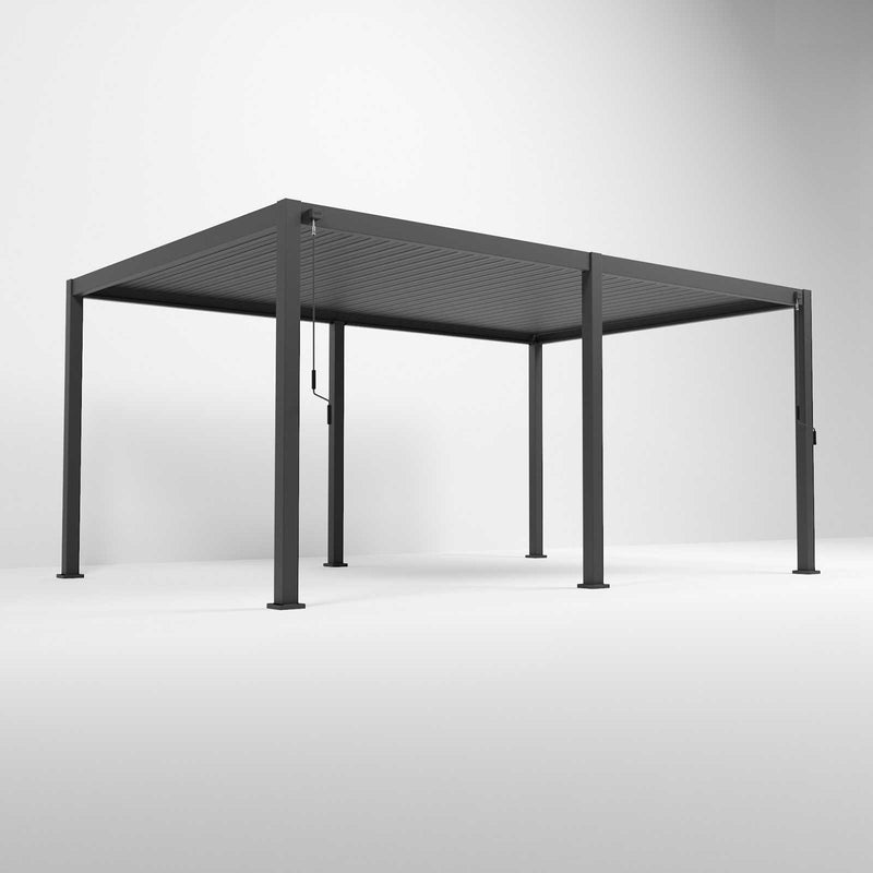 NOVA Titan Aluminium Pergola in Graphite Grey - 5.3m x 3.6m Free Standing