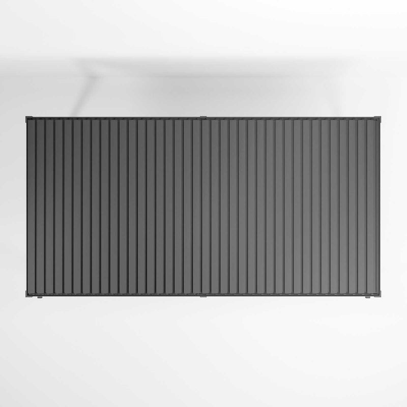 NOVA Titan Aluminium Pergola in Graphite Grey - 6.0m x 3.6m Free Standing