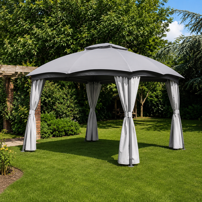 Oyster Bay Gazebo With Side Walls 3Mx3M2.7M