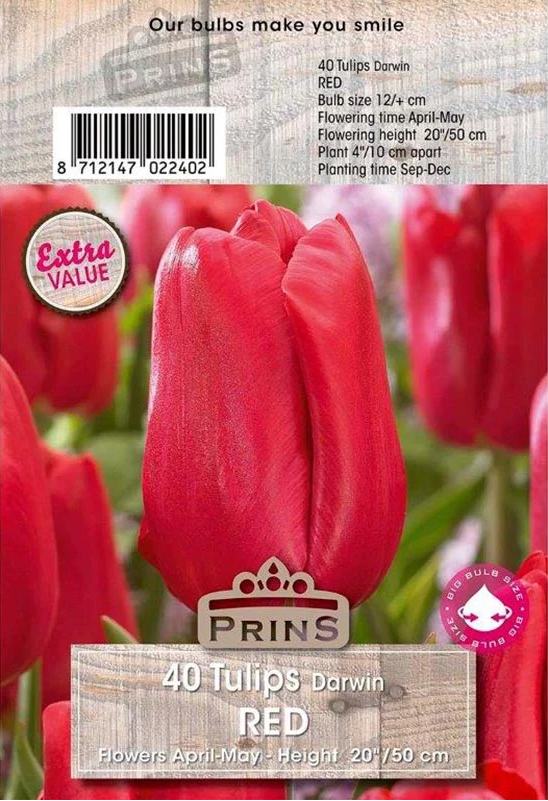 Prins Tulips Red 40 P.P.