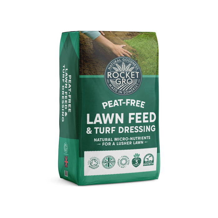 RocketGro Peat-Free Organic Lawn Feed & Top Dressing 40L