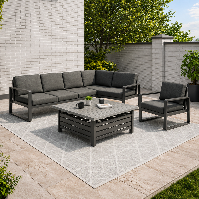 Royal Garden - Rise & Fall Aluminium Corner Set
