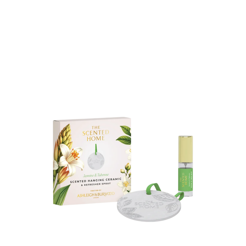 Ashleigh & Burwood Jasmine & Tuberose Scented Ceramic & Spray