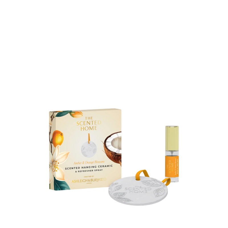 Ashleigh & Burwood Amber & Orange Blossom Scented Ceramic & Spray