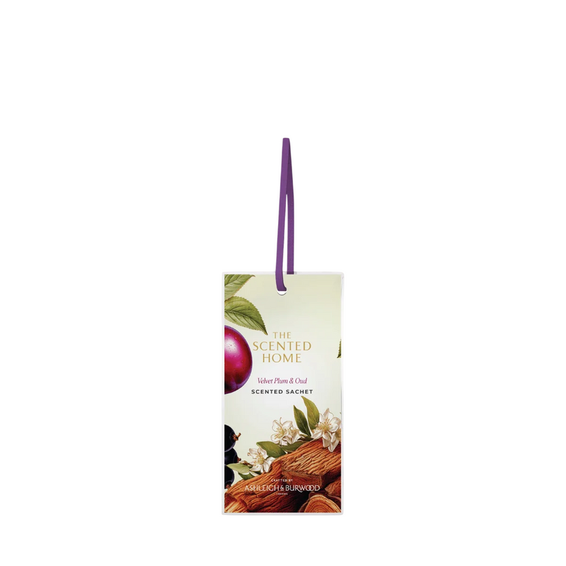 Ashleigh & Burwood Velvet Plum & Oud Scented Sachet