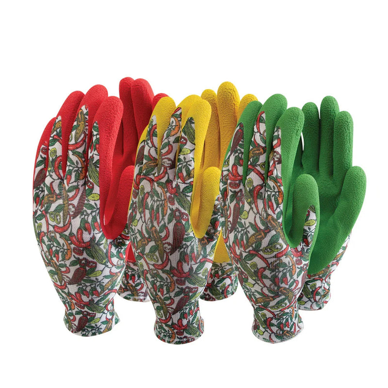 TOWN & COUNTRY Chilli Flexigrip Gloves 3pk Medium