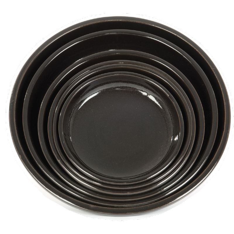 Woodlodge 30Cm Blossom Black Saucer