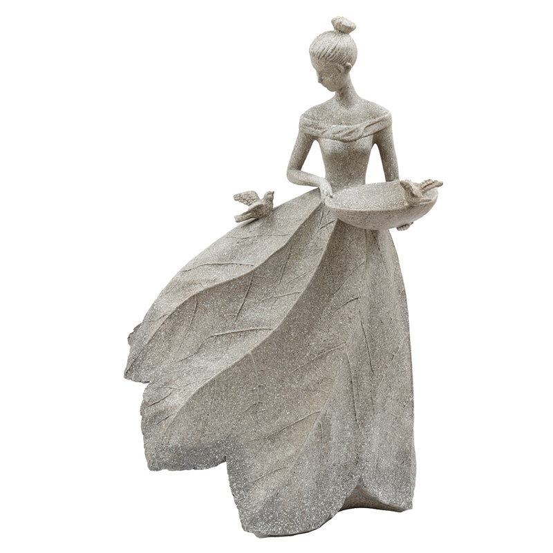 Sifcon 39X59.5Cm Lady Hold Bird Bath