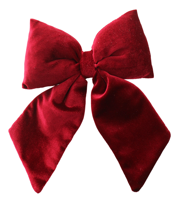 Sage Décor  Velvet Bow On Clip 24Cm