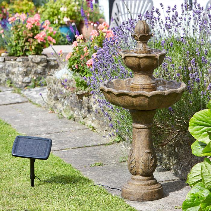 Smart Solar Kingsbury Water Feature - Hybrid Power