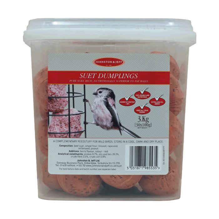 Johnston & Jeff Suet Dumplings 30x100g Tub
