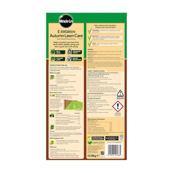 Evergreen Miracle-Gro Autumn Lawn Care Feed 360m2