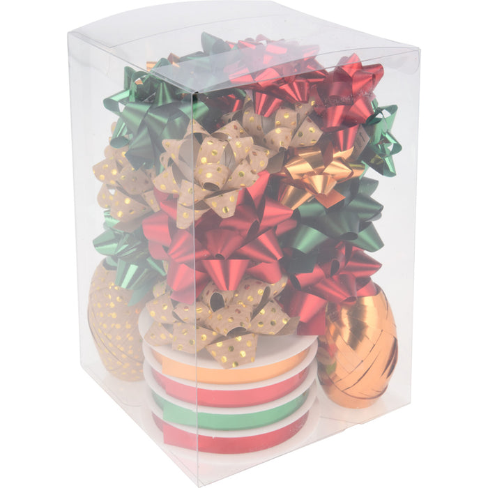 Koopman Colourful Wrapping Decoration Set Bow And Ribbon