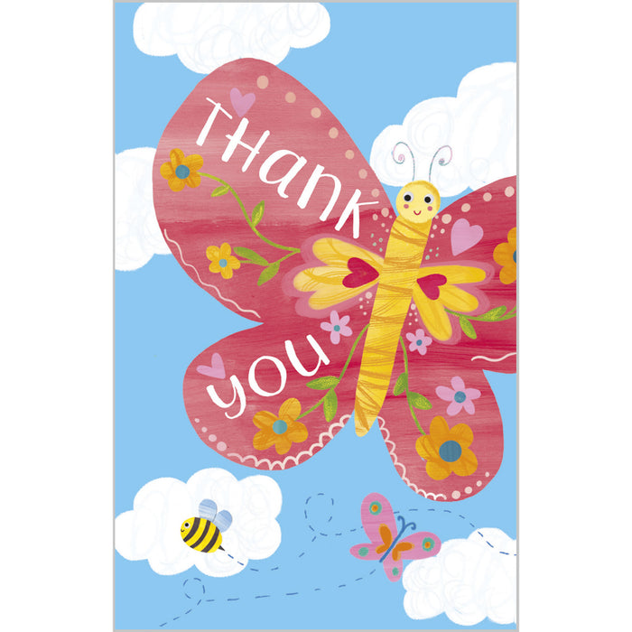 ABA Notelets Thank You - Tortoise & Butterfly