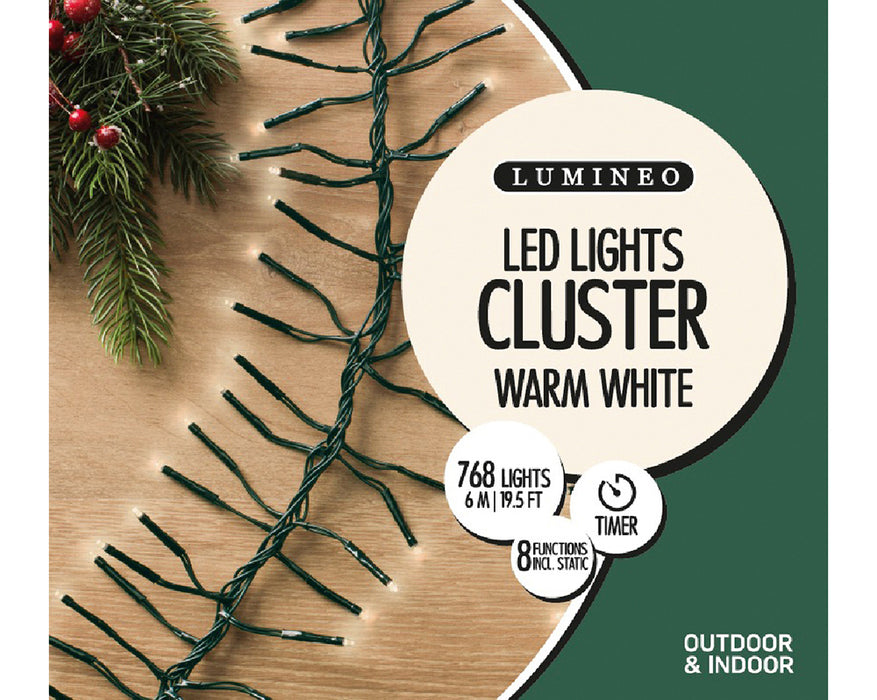 Kaemingk LED Cluster Lights - Warm White (L.700Cm)