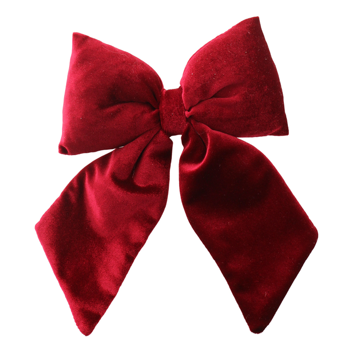 Sage Décor  Velvet Bow On Clip 24Cm