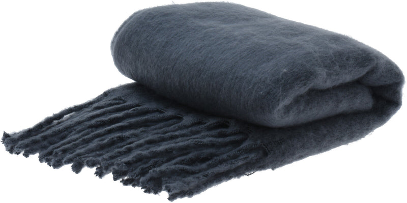 Plaid 100% Polyester Colour Grey