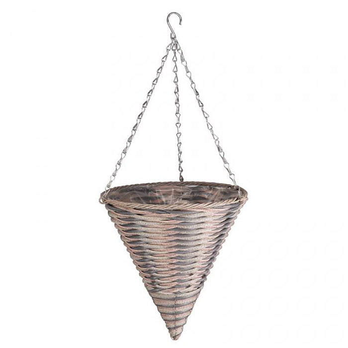 SmartGarden 14" Oceana Faux Rattan Cone