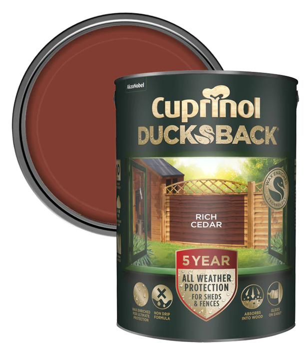 Cuprinol Ducksback 5Ltr - Rich Cedar