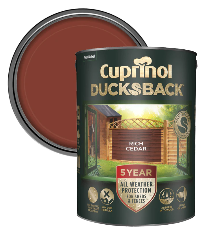 Cuprinol Ducksback 5Ltr - Rich Cedar