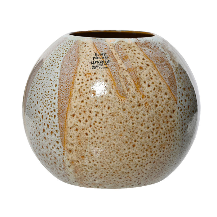 Kaemingk Vase Earthenware Reactive Glaze 18cm