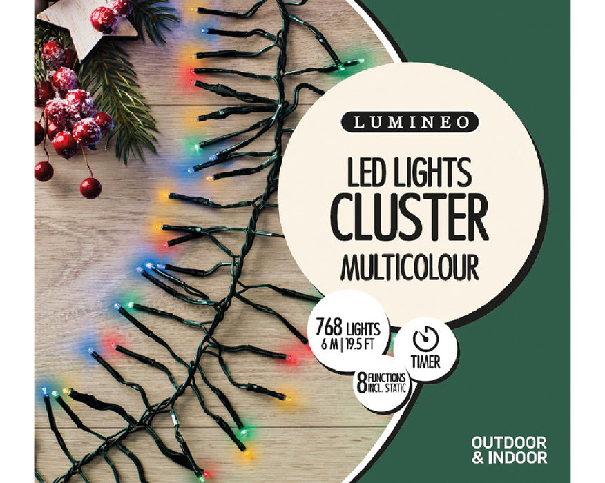 Kaemingk LED Cluster Lights - Multicolour (L.700Cm)