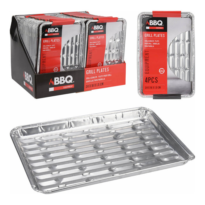 Koopman BBQ Grill Plates Aluminium, 240X160X15Mm