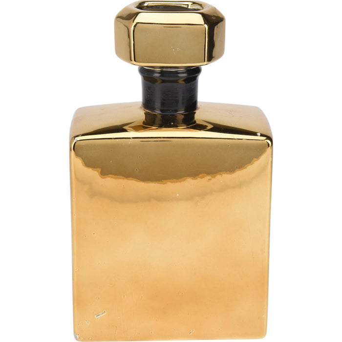 Koopman Vase Gold With Black (24cm)