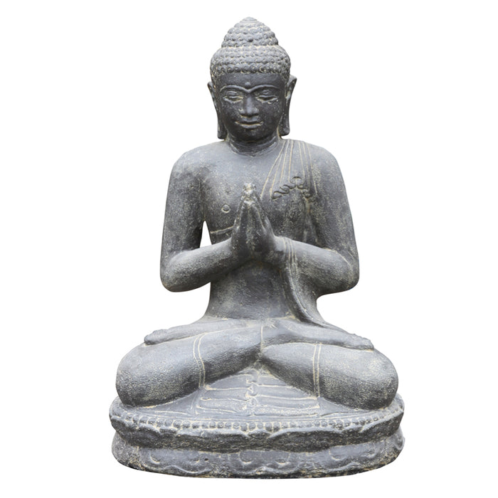 Sitting Buddha 60cm Cast Stone Coloured